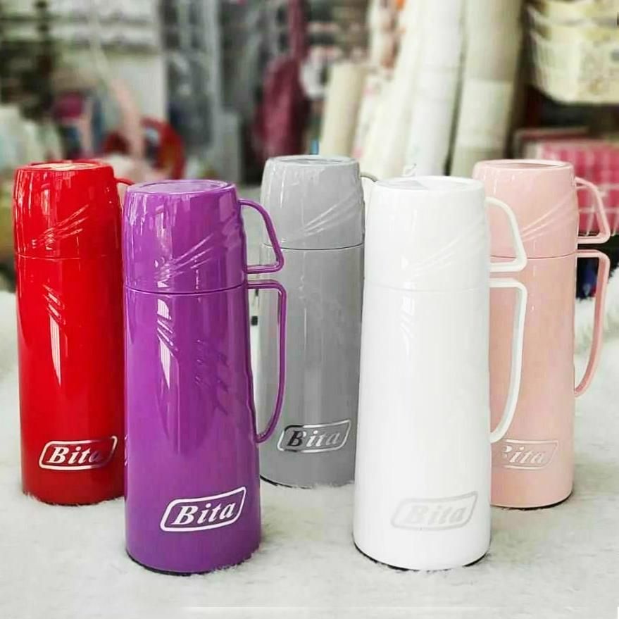 فلاسک بدنه پلاستیک شیشه دار لیوان دار 0.5L بیتا|ظروف نگهدارنده، پلاستیکی، یکبارمصرف|بندر انزلی, کارآموزی|دیوار