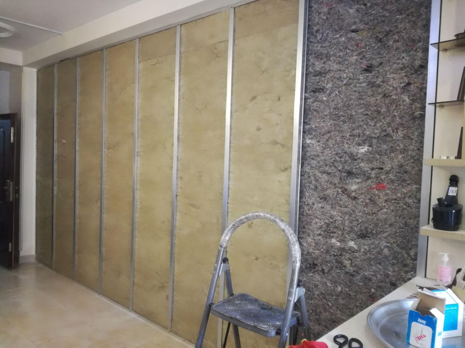 نصب عایق صوتی صداگیر دیوار اتاق  دیوارکاذب صدا گیر|خدمات پیشه و مهارت|تهران, صادقیه|دیوار