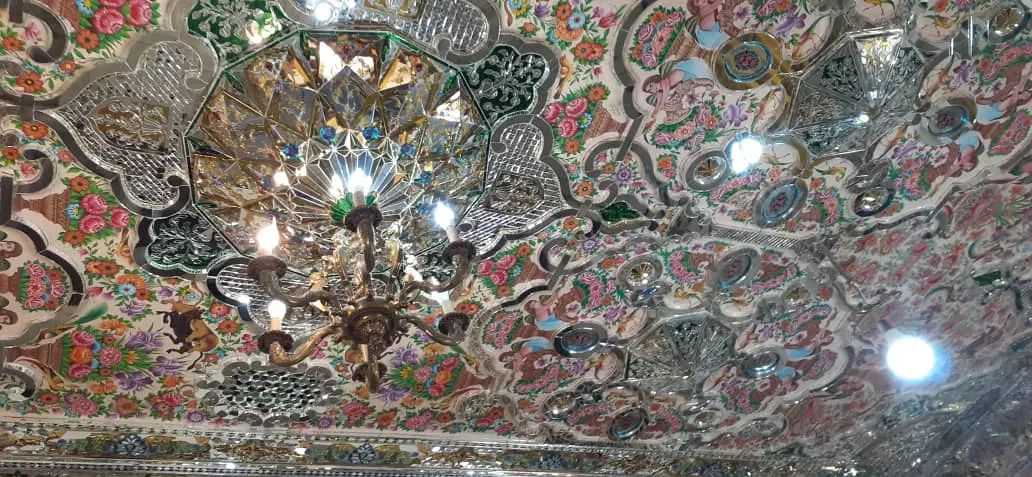 آینه کاری معماری آینه آویز مقرنس ترنج گره دکوراتیو|آینه|شیراز, شاهچراغ|دیوار