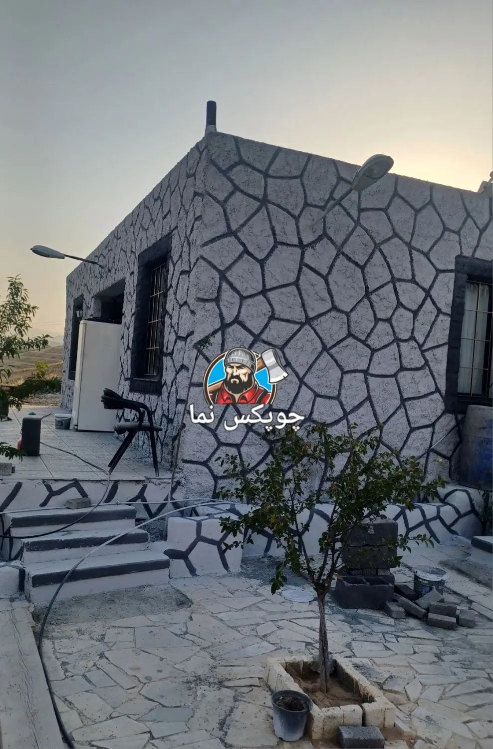 ساخت آلاچیق آبنما نمای باغ باربیکیو شومینه نرده|خدمات پیشه و مهارت|سنندج, |دیوار