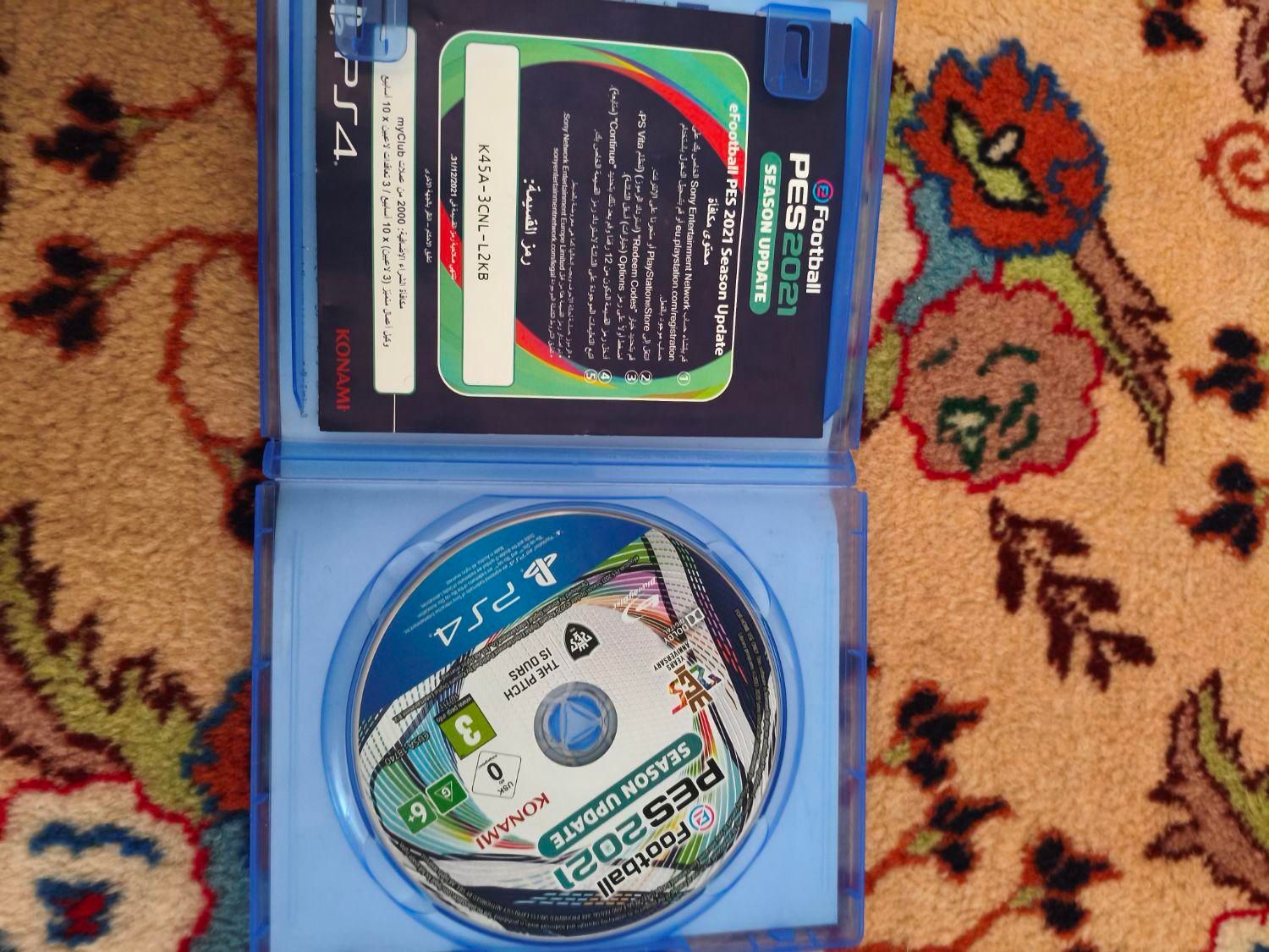 دیسک بازی pes2021برای ps4کاملا تمیز وبدون خط وخش|کنسول، بازی ویدئویی و آنلاین|پارس‌آباد, |دیوار