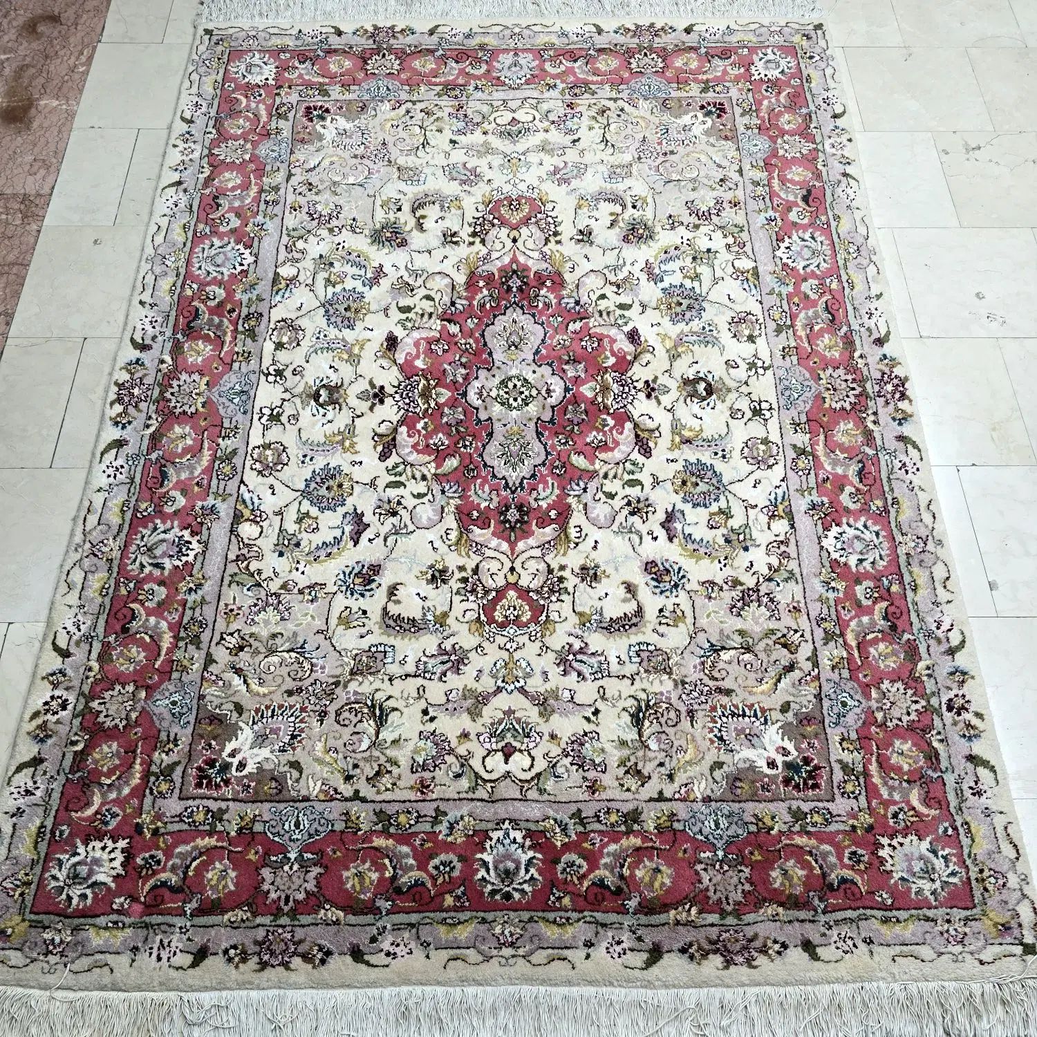دوعدد قالیچه دستباف تبریز طرح خطیبی و علیا|فرش|تهران, شیراز|دیوار