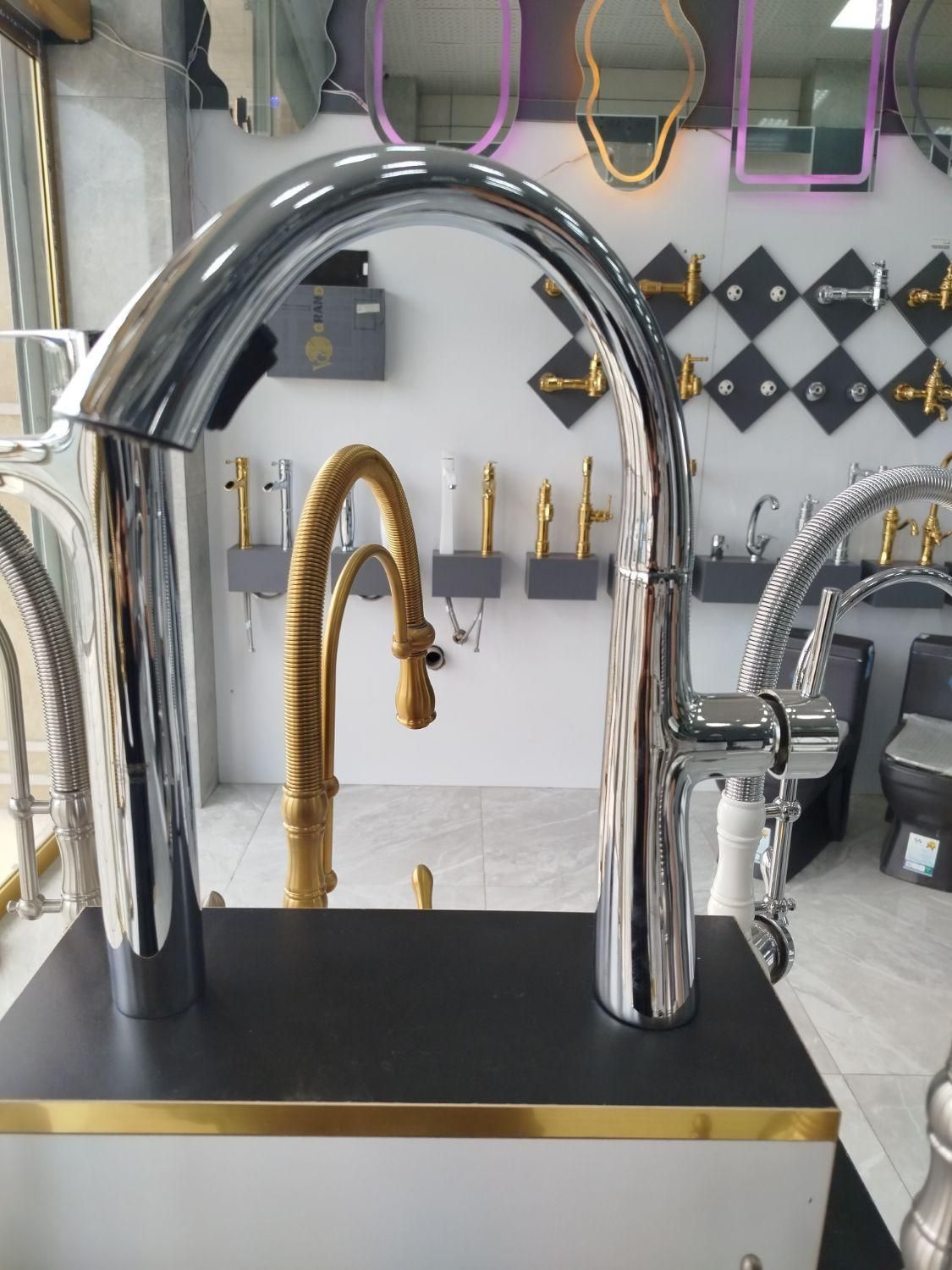 شیرآلات فنری سینک شاوری|مصالح و تجهیزات ساختمان|تهران, بروجردی|دیوار