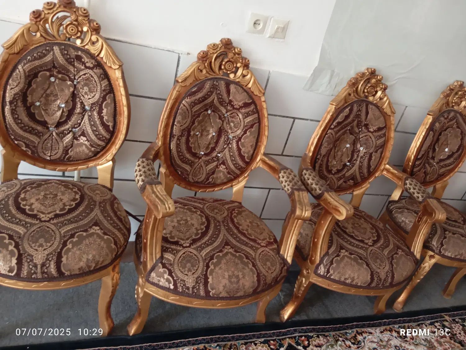 مبل نه نفره شیش تومان همراه عسلی ومیزتلویزیون|مبلمان خانگی و میز عسلی|خمین, |دیوار