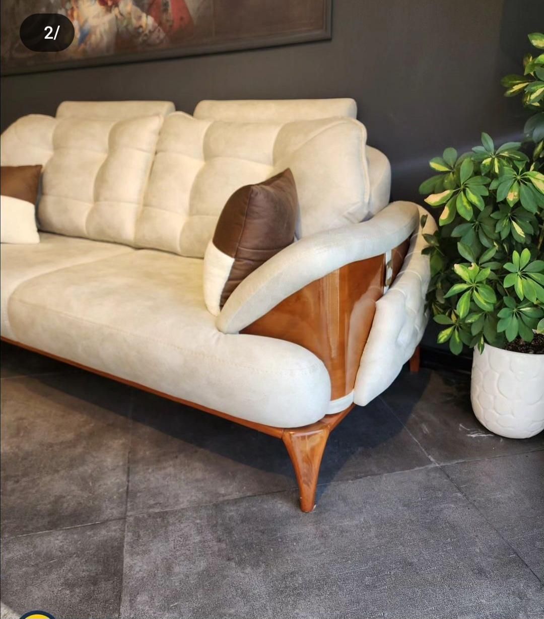 مبل راحتی تخت شو مدل لوئیز|مبلمان خانگی و میز عسلی|برخوار, |دیوار