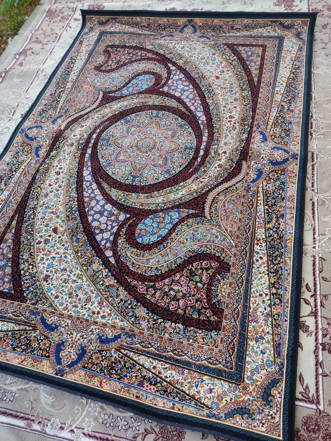 یک جفت فرش 6متری 700شانه در حد نو|فرش|مبارکه, |دیوار