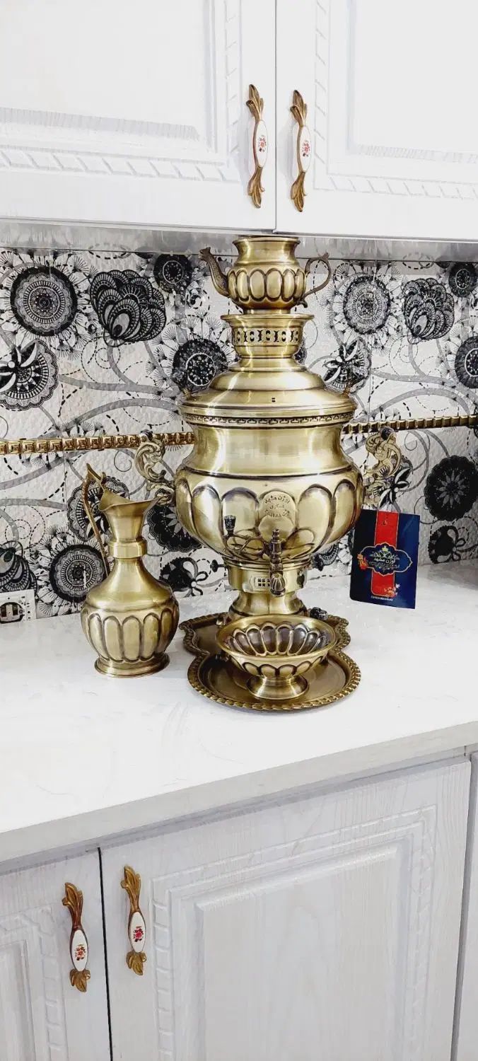 سماور گازی/سماور۱۵لیتری/سماورتمام برنجی اوژن مشهد|سماور، چای‌ساز، قهوه‌ساز|مشهد, همت آباد|دیوار