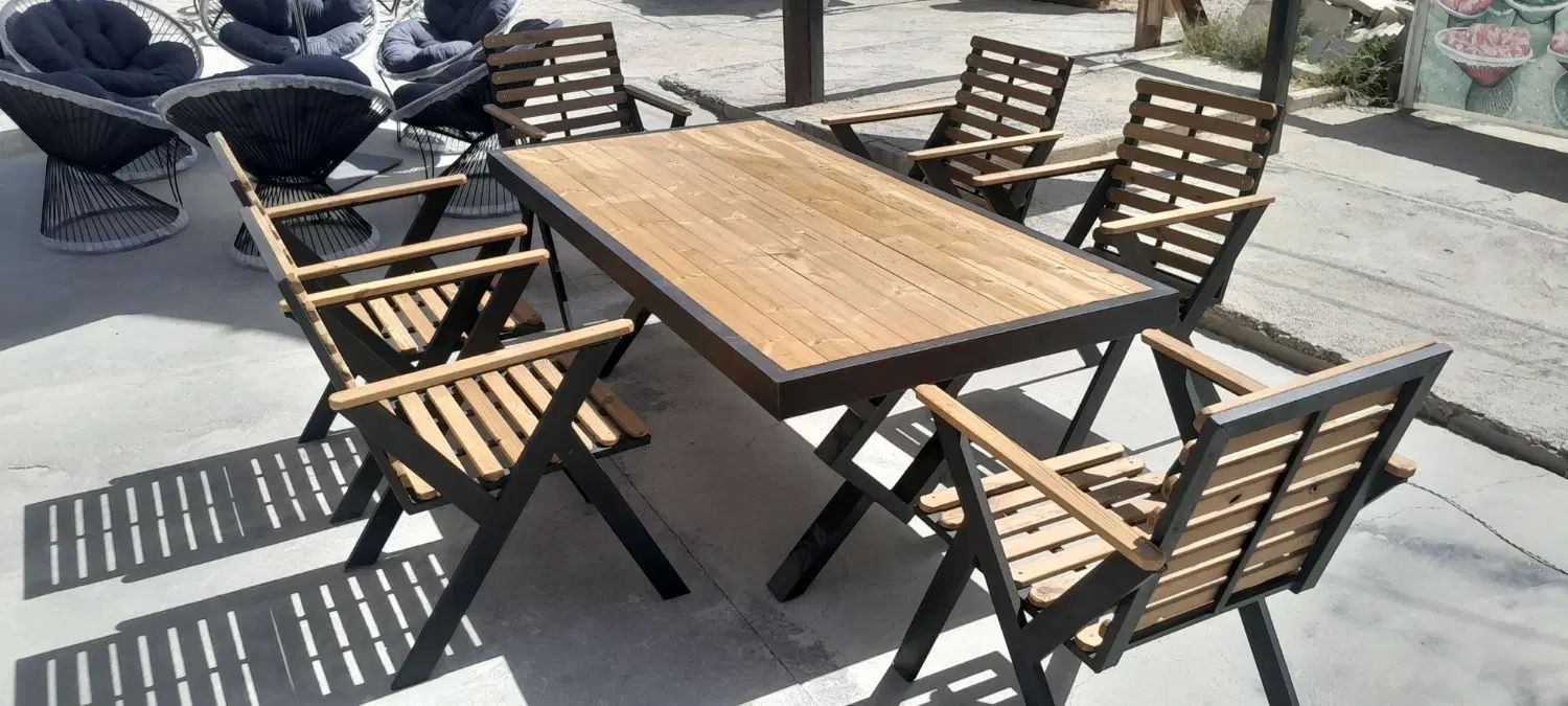 ست مبلمان باغی و میز ترمو طرح سایند مبلمان ویلایی|مبلمان خانگی و میز عسلی|کرج, کمال‌شهر|دیوار