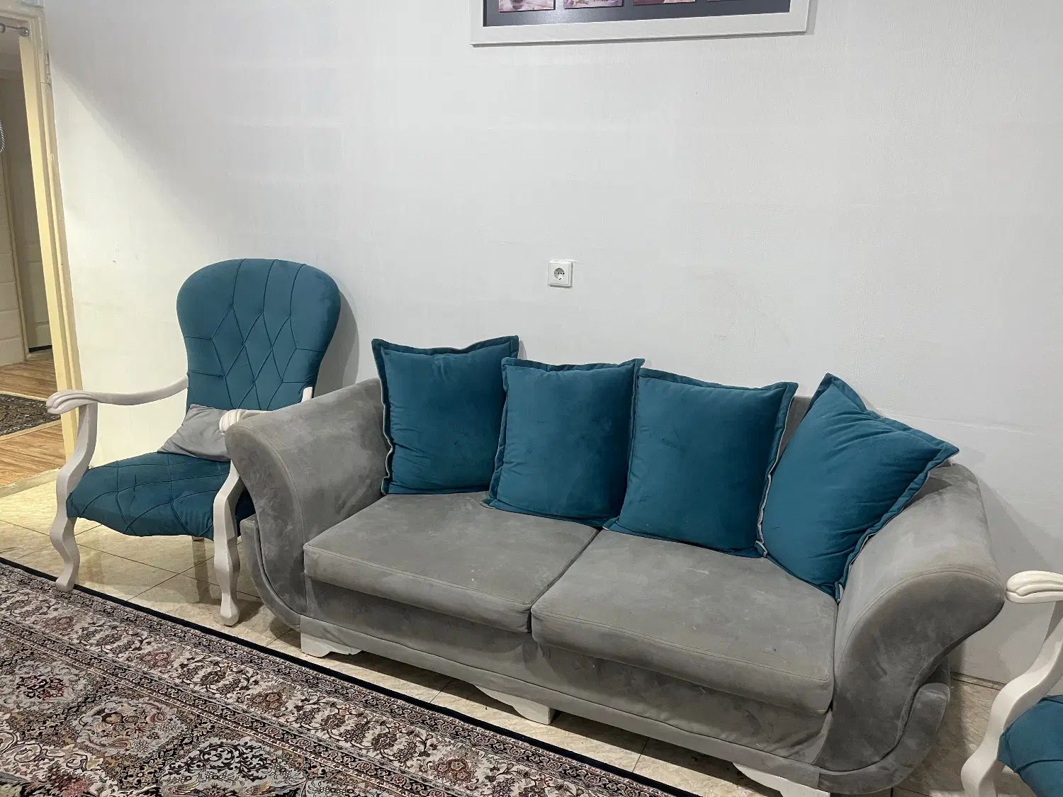 مبلمان 7 نفره|مبلمان خانگی و میز عسلی|تهران, فلسطین (میدان انقلاب)|دیوار