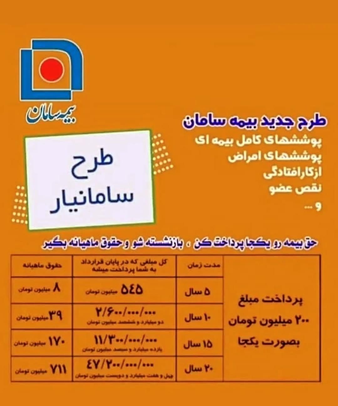 بیمه بازنشستگی کوتاه مدت (سامانیار)|خدمات مالی، حسابداری، بیمه|اصفهان, طامه|دیوار