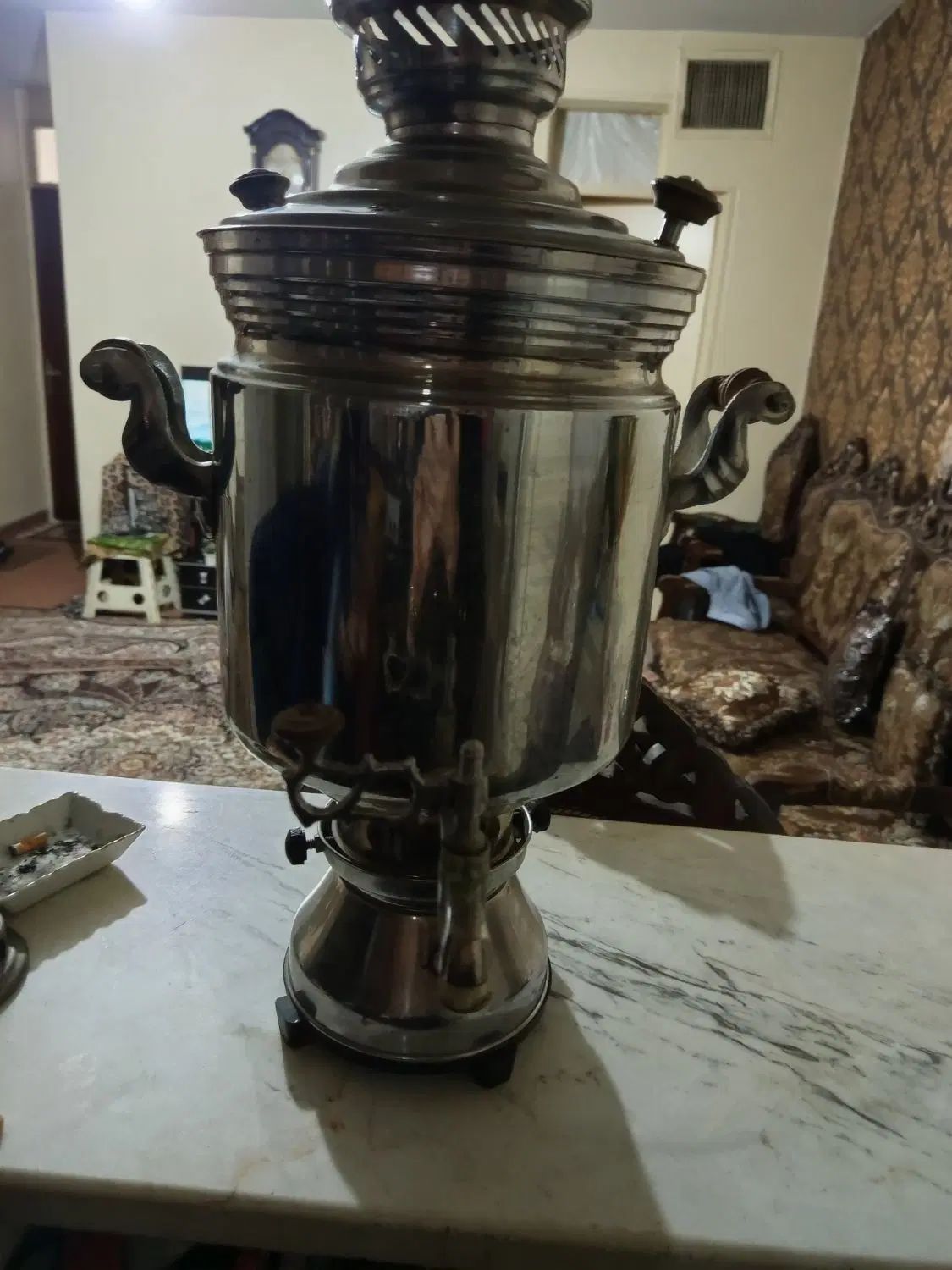 سماور بزرگ هیتی چندبار کار کرده|قوری، کتری، قهوه‌ساز دستی|تهران, خانی آباد نو جنوبی|دیوار