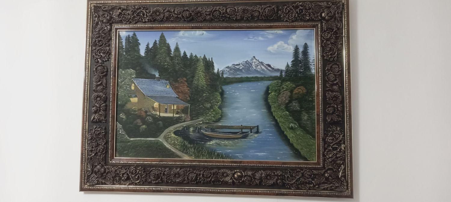 تابلوی نقاشی روی بوم کار دست|تابلو، نقاشی، عکس|رباط‌کریم, رباط‌کریم|دیوار