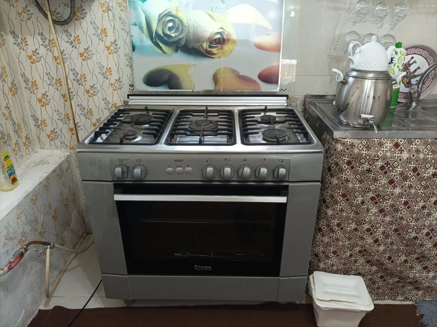اجاق گاز تمام استیل دارای فر و جوجه گردان|اجاق گاز و لوازم برقی پخت‌وپز|خشکبیجار, |دیوار