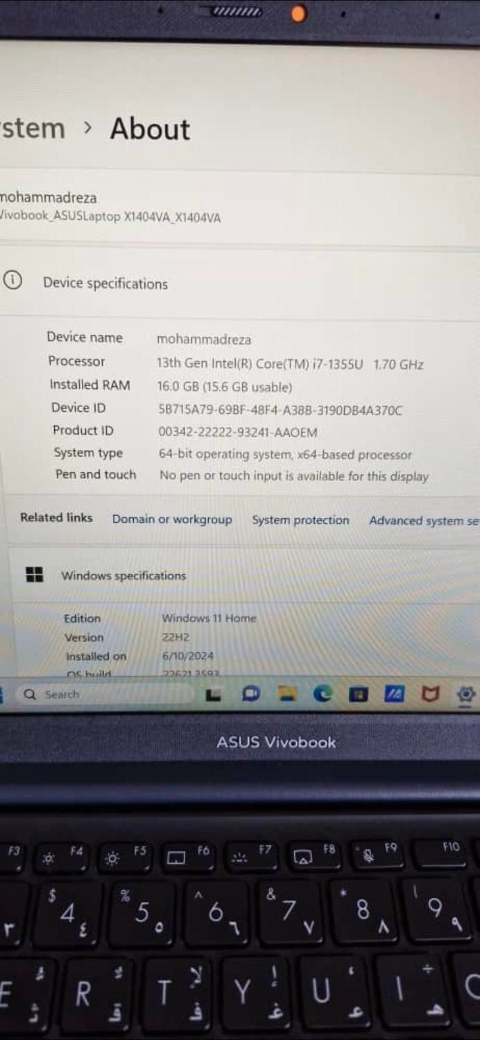 لپ‌ تاپ asus|رایانه همراه|پرند, |دیوار