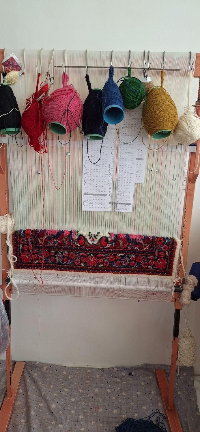 2عددپشتی دستبافت نقشه گل و گلدان|فرش|ملایر, |دیوار