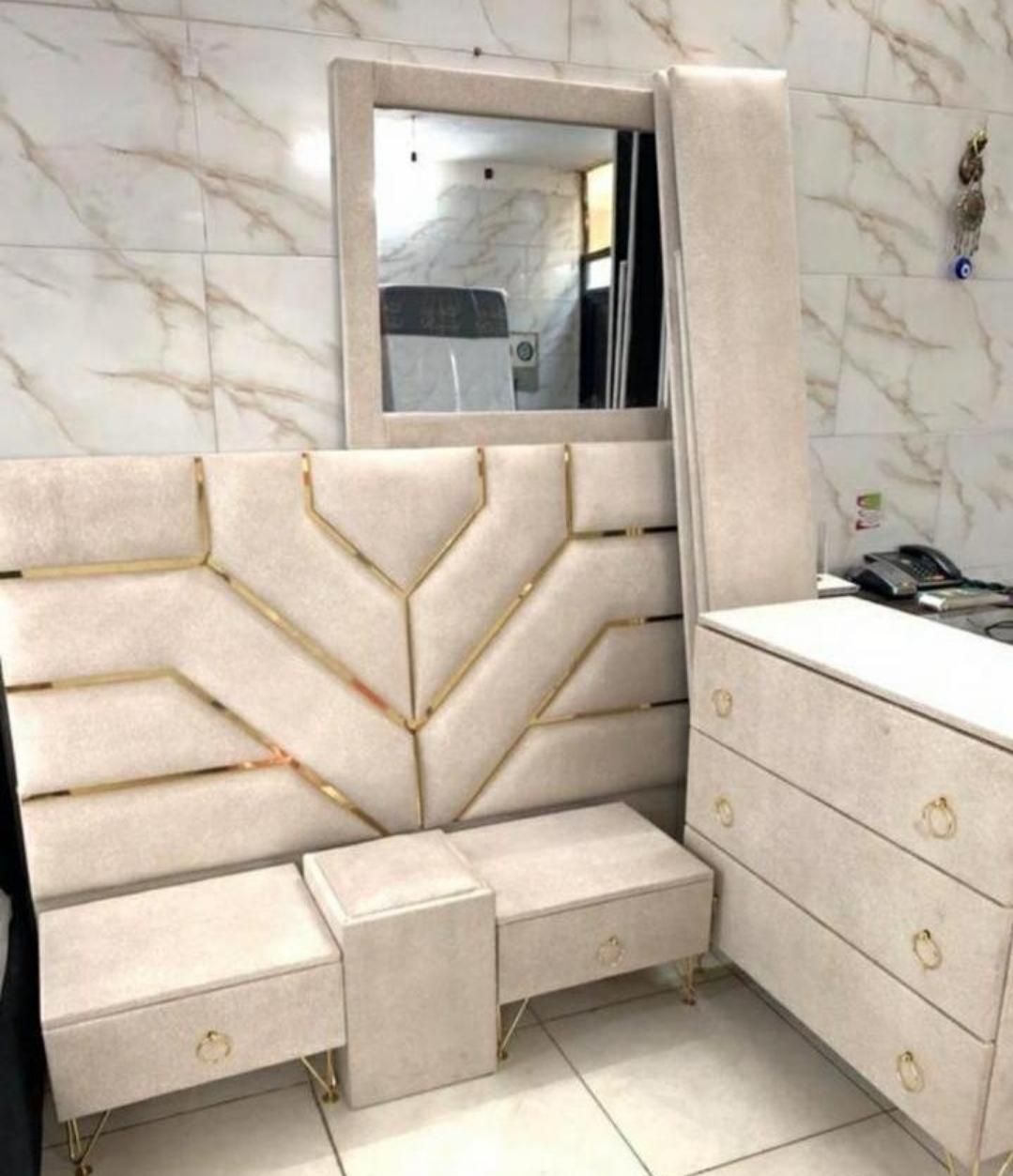 سرویس کامل تخت خواب دو نفره رومان|تخت و سرویس خواب|خرمآباد, |دیوار