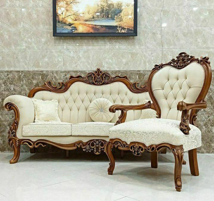 مبل۷نفره مدل افسون+۳تیکه میزوعسلی چوبی|مبلمان خانگی و میز عسلی|ملایر, |دیوار