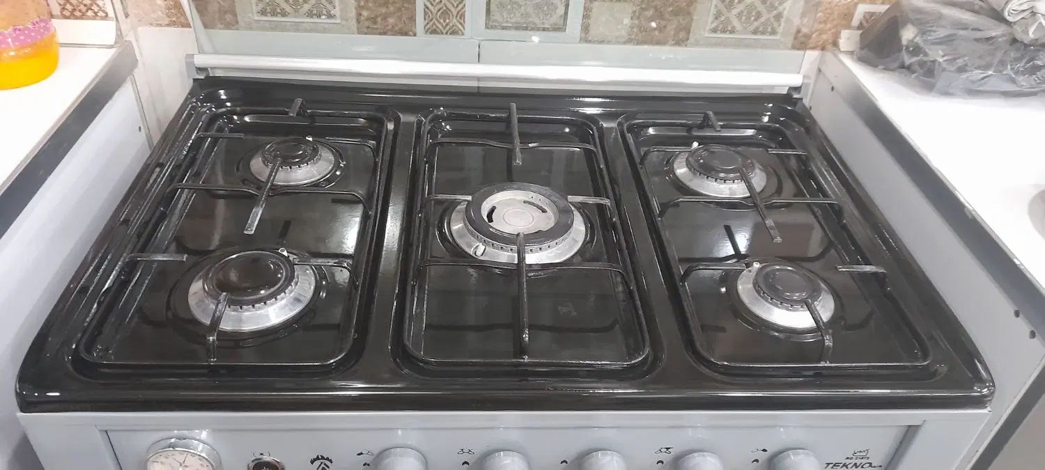 اجاق گاز تکنو ۵ شعله بدون فر فندک دار|اجاق گاز و لوازم برقی پخت‌وپز|تهران, شمیران‌نو|دیوار
