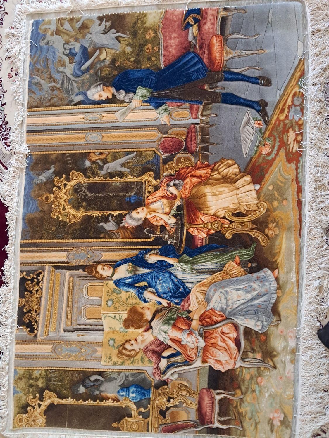 تابلو فرش ابریشم برجسته شاعر جوان|تابلو فرش|تهران, فرحزاد|دیوار