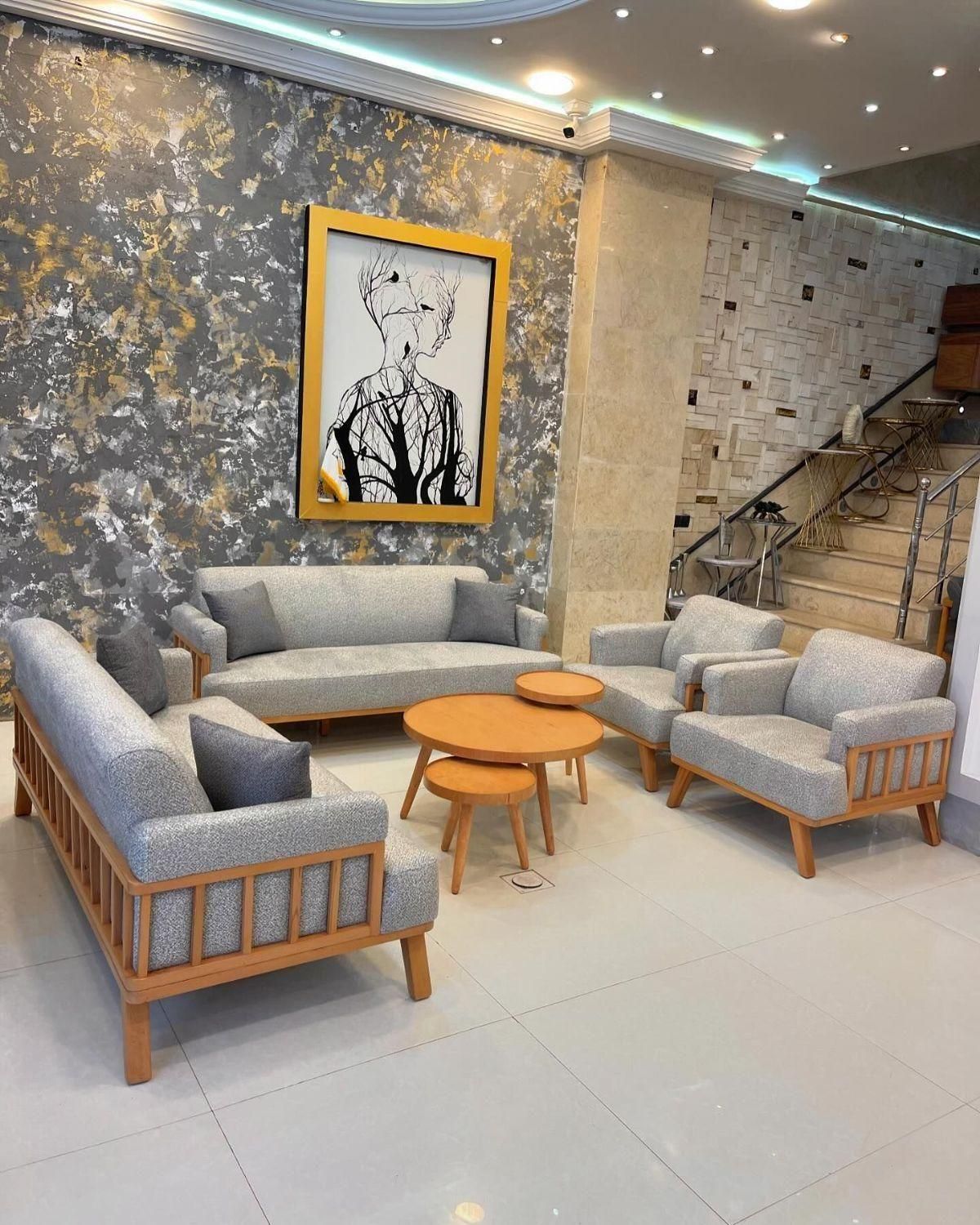 مبل راحتی نرده ایی|مبلمان خانگی و میز عسلی|چهاردانگه (تهران), |دیوار
