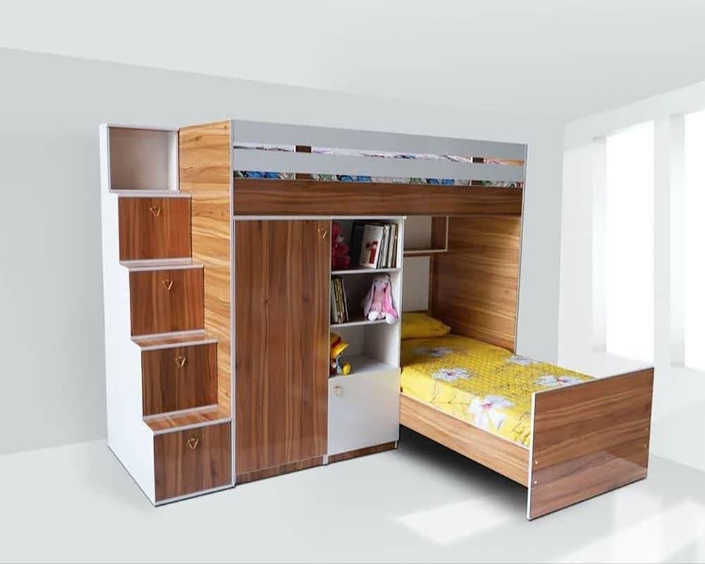 تخت خواب دو طبقه دونفره|تخت و سرویس خواب|اصفهان, باغ فدک|دیوار