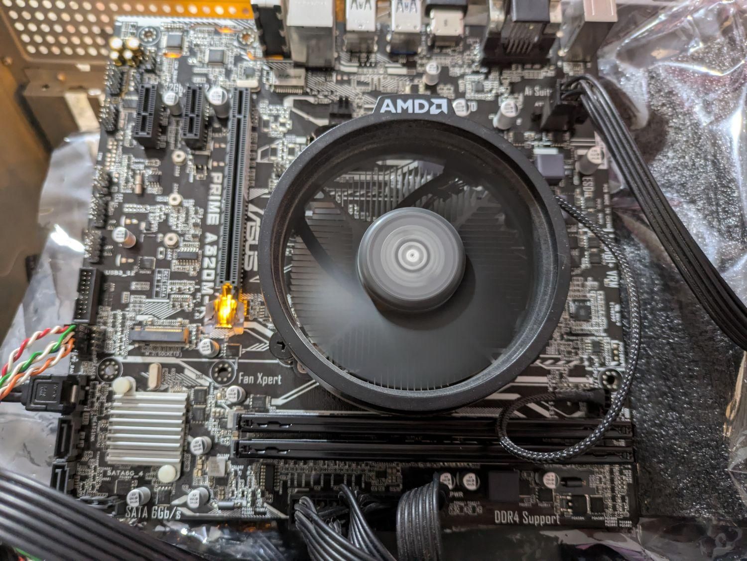 باندل ASRock prime A320M-K و CPU Ryzen 3 3200G|قطعات و لوازم جانبی رایانه|کلاله, |دیوار