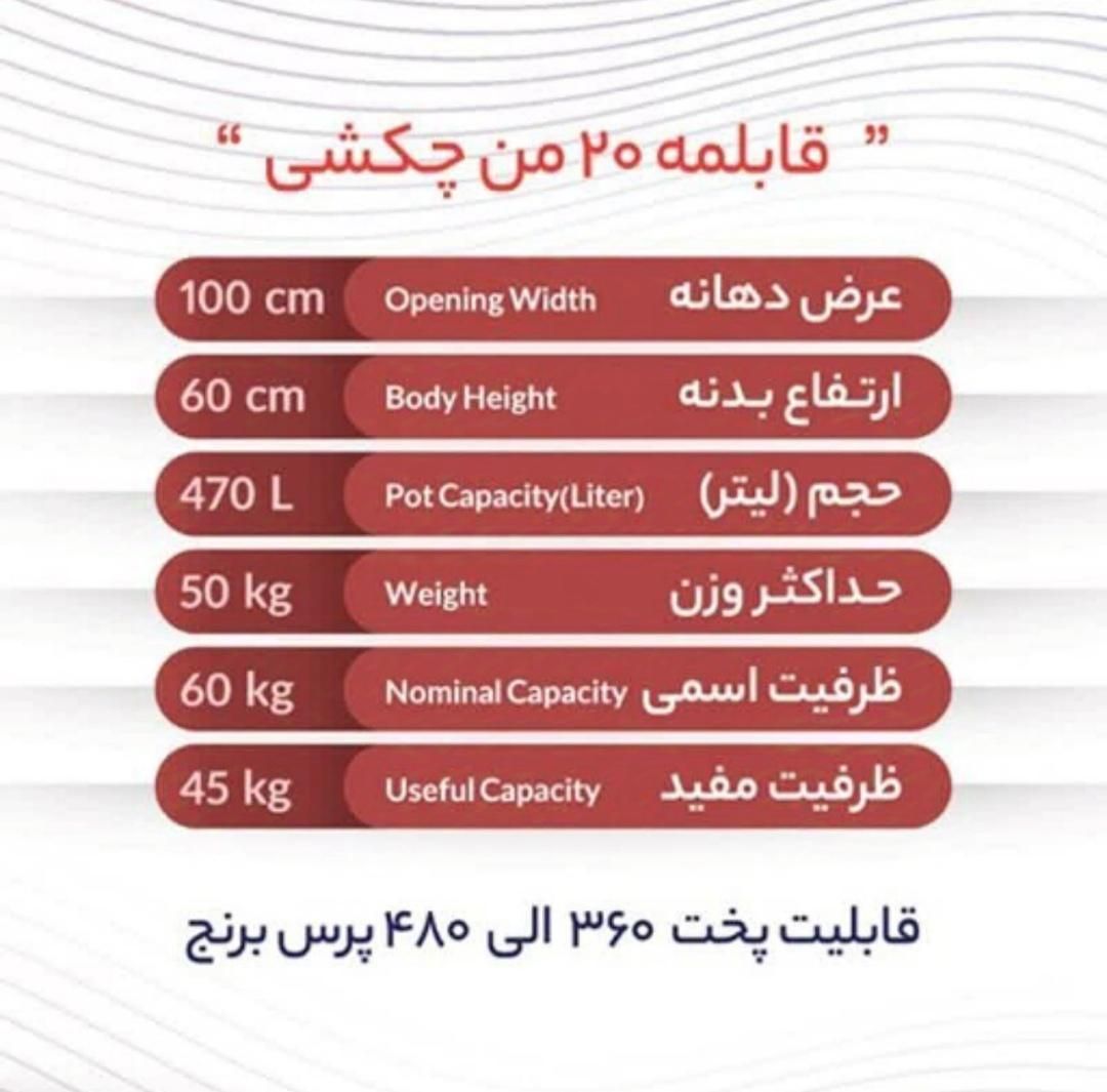 دیگ قابلمه 20من چکشی  روحی در سایزبندی مختلف|ظروف پخت‌وپز|قم, نیروگاه|دیوار