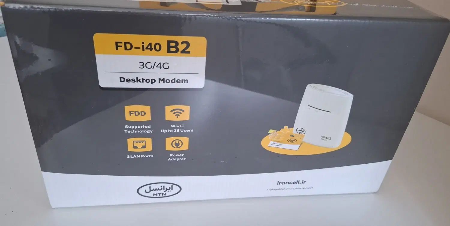 مودم ایرانسل 4G مدل FD-i40-B2 اصل|مودم و تجهیزات شبکه|تهران, بوستان ولایت|دیوار