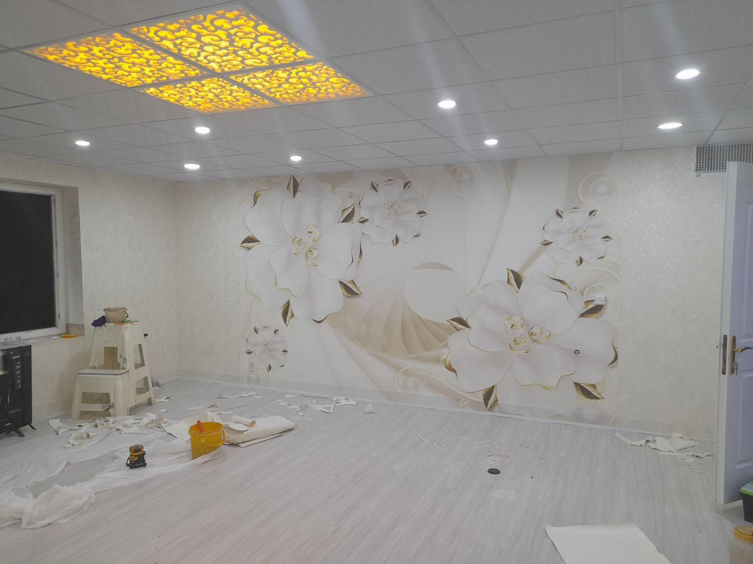 فروش و نصب انواع کاغذ دیواری|خدمات پیشه و مهارت|بانه, |دیوار