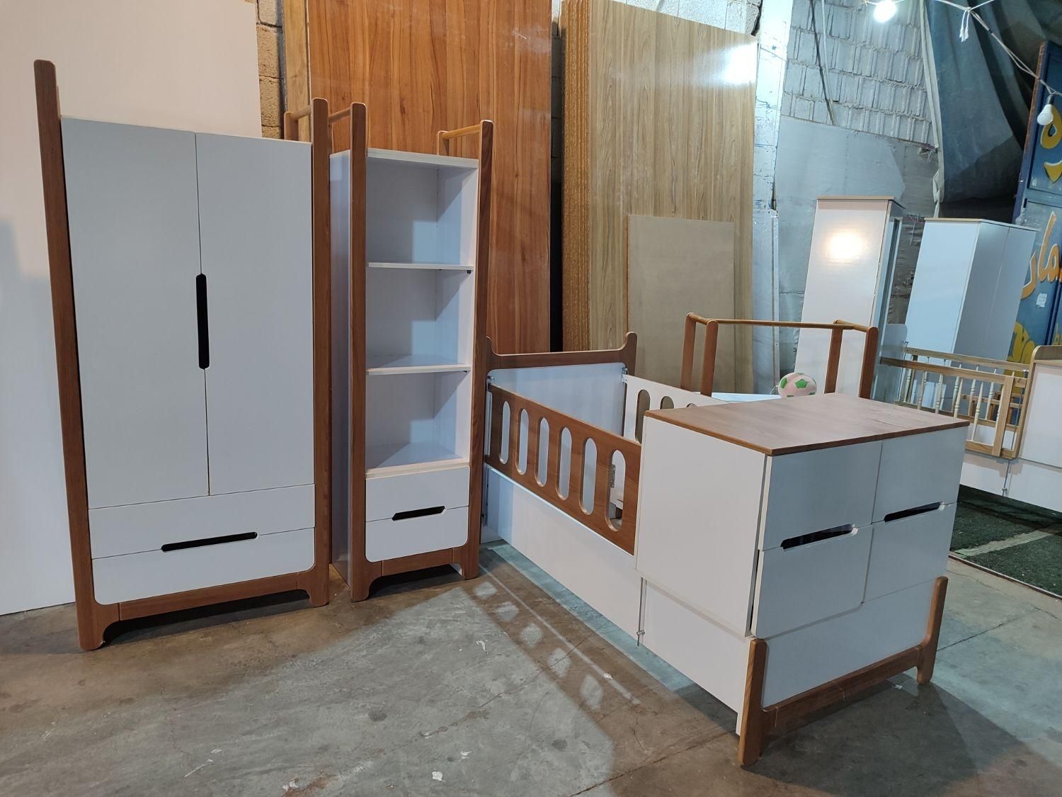 سرویس نوزادی چوب اقتصادی|تخت و سرویس خواب|شیراز, سلطان آباد|دیوار