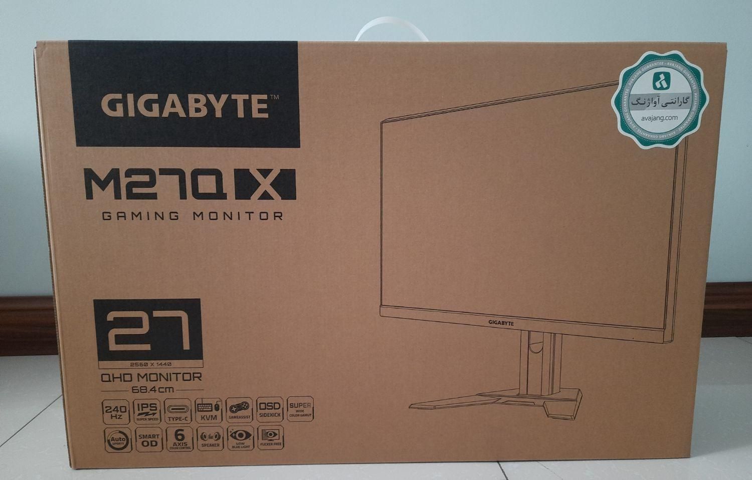 مانیتور گیمینگ Gigabyte M27Q X آکبند|قطعات و لوازم جانبی رایانه|تهران, نصرت|دیوار