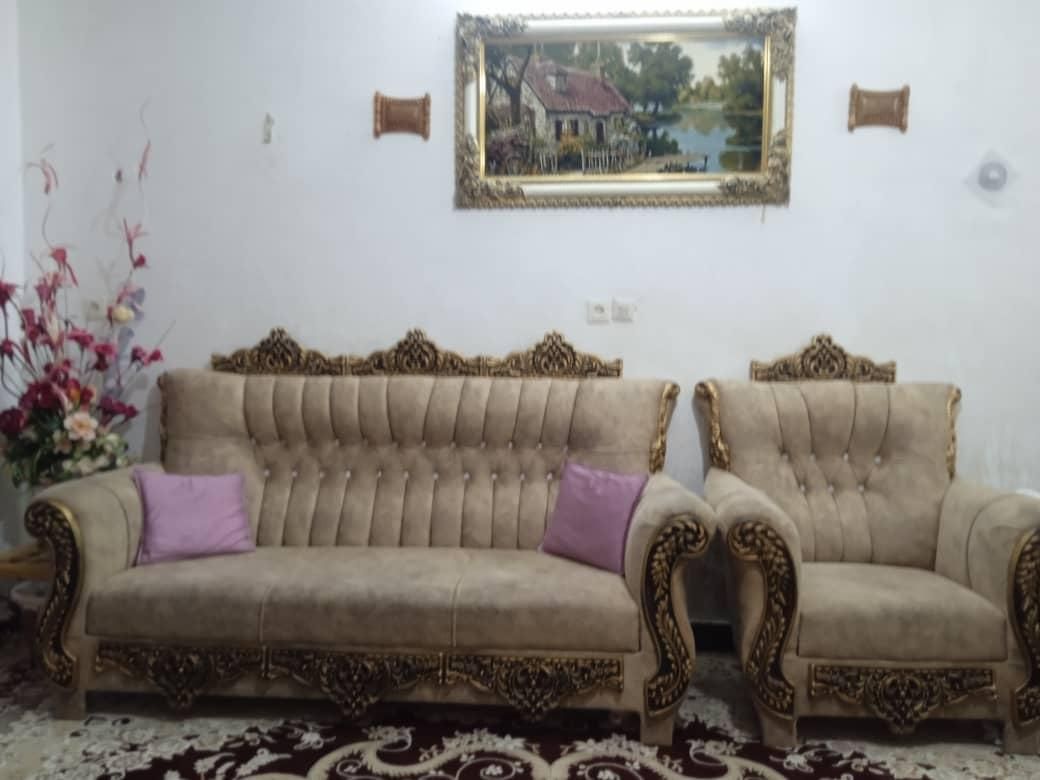 مبل هفت نفره نوع باقیمت 15 میلیون با سه میز عسلی|مبلمان خانگی و میز عسلی|ایرانشهر, |دیوار