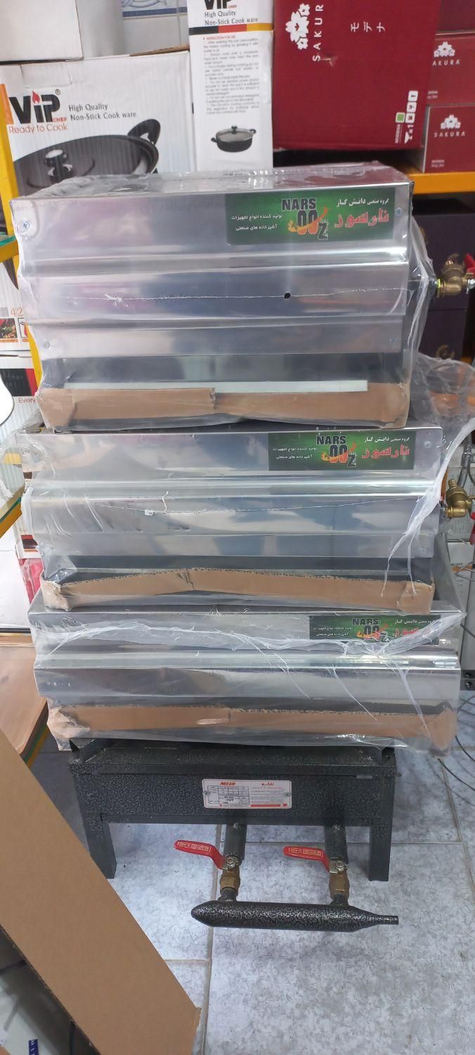 کباب پز گازی استیل با محافظ شعله چدن|اجاق گاز و لوازم برقی پختوپز|رشت, نظری|دیوار