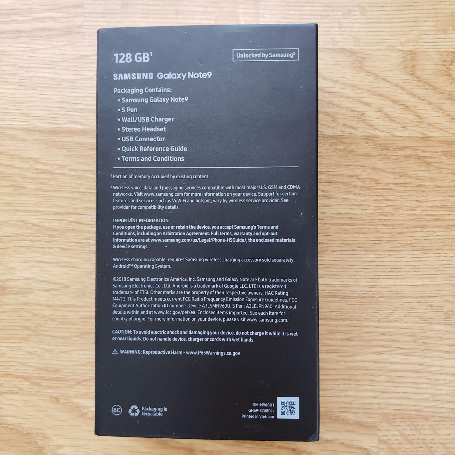 سامسونگ Galaxy Note9 با حافظهٔ ۱۲۸ گیگابایت|موبایل|تهران, شاهین|دیوار
