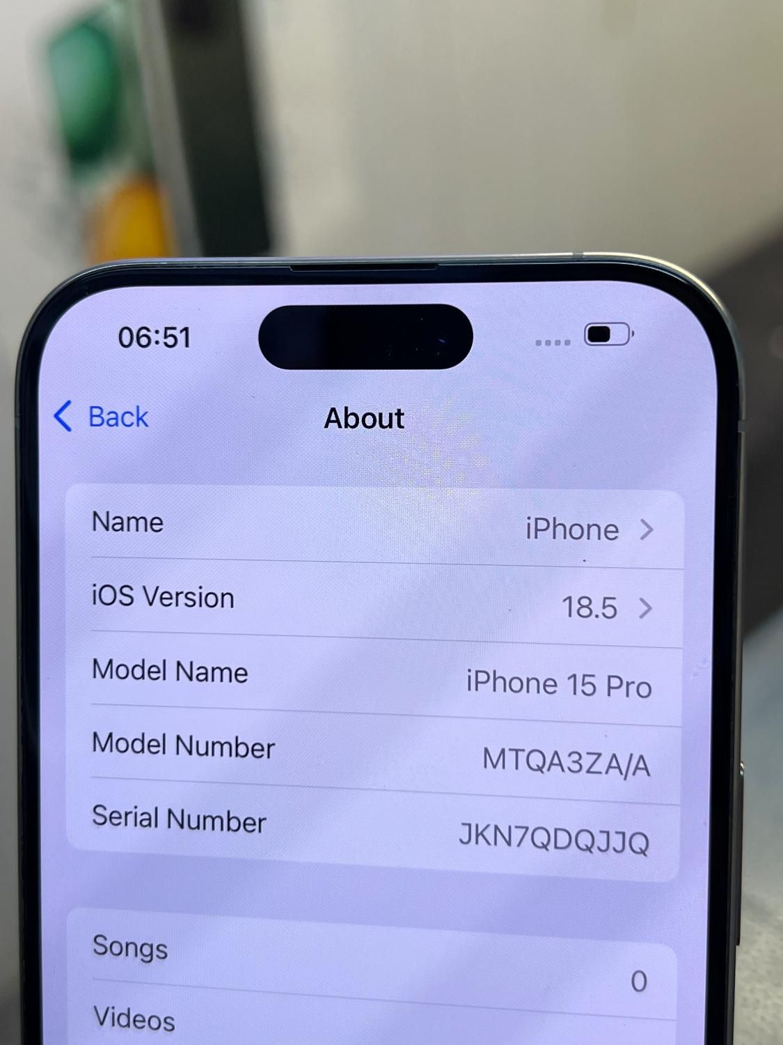 Iphone 15Pro natural Titanium 256GB-Zaa|موبایل|کرج, مهرویلا جنوبی|دیوار