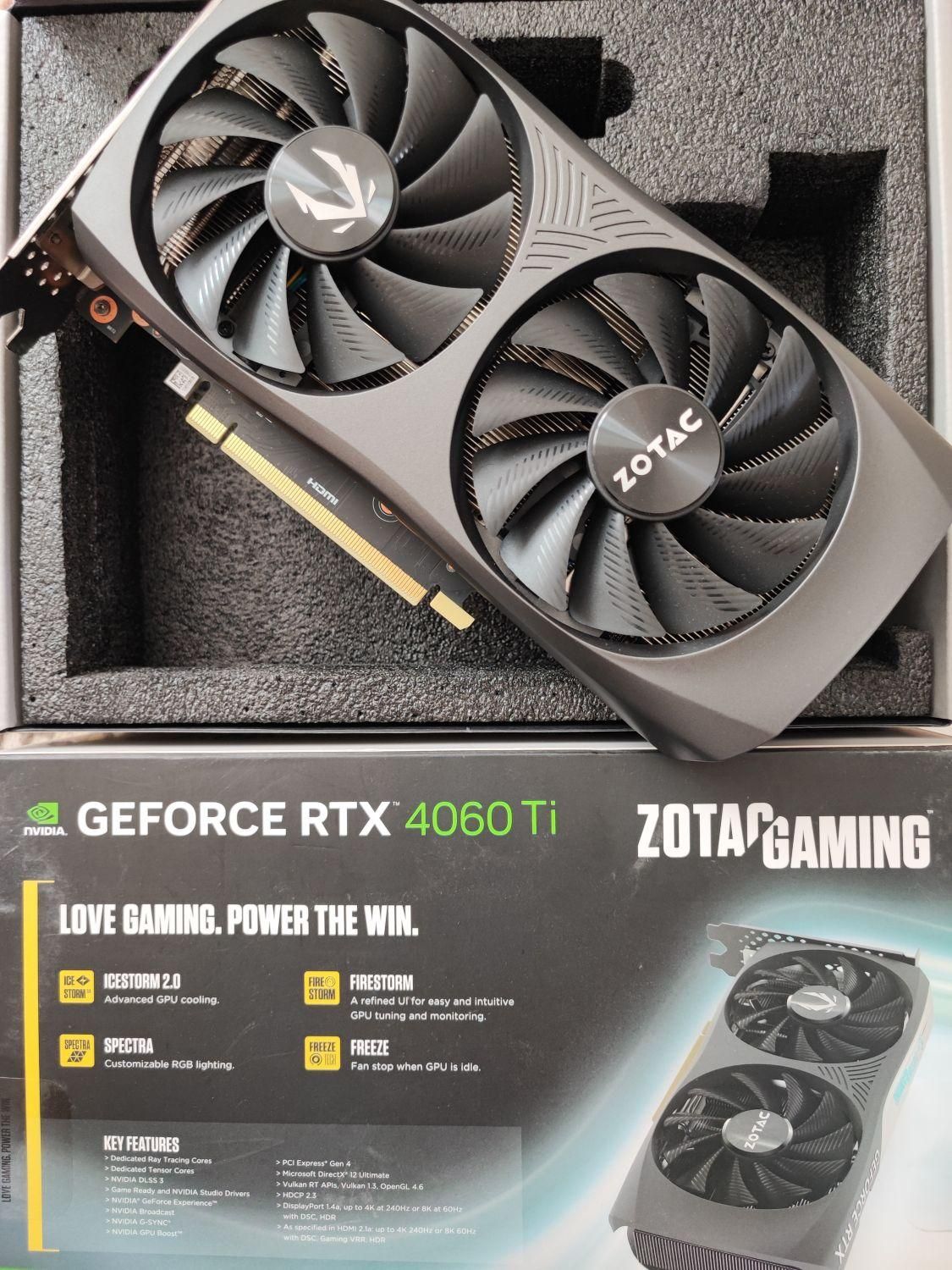 گرافیک 4060ti|قطعات و لوازم جانبی رایانه|اصفهان, قلعه طبره|دیوار