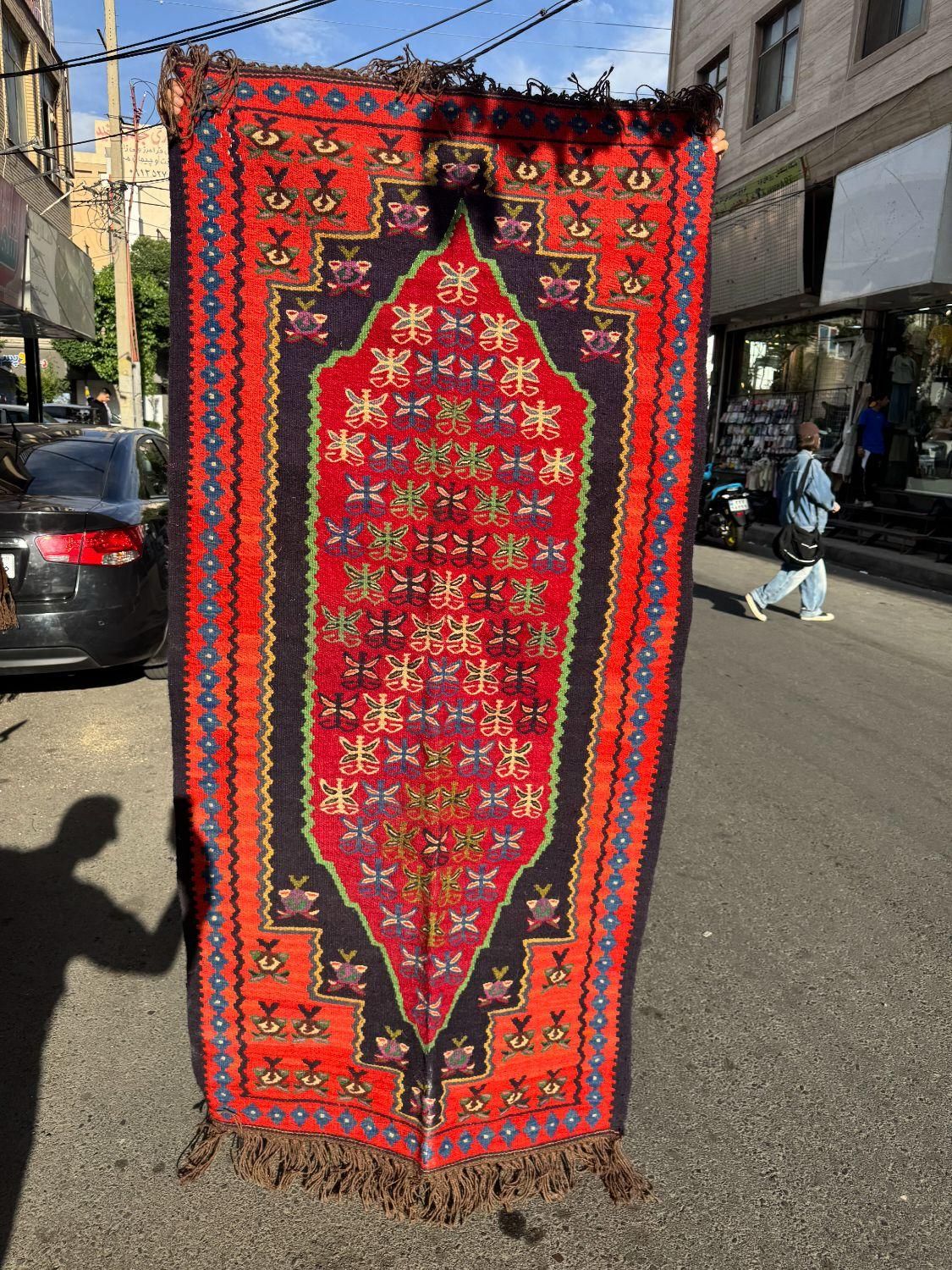 گلیم دستبافت پشمی|گلیم، جاجیم، گبه|فردیس, قریشی|دیوار