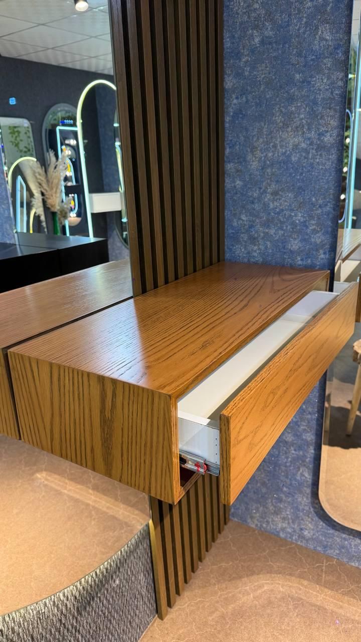 ست آینه قدی بکلایت نیم دایره ترمو وود و شلف دیواری|آینه|مشهد, کشف|دیوار