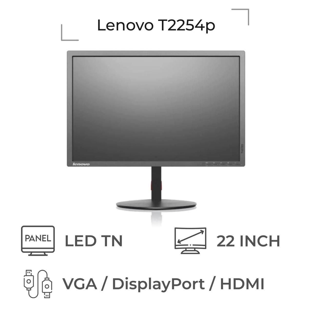 فروش مانیتور لنوو T2254 HDMI پایه متحرک|قطعات و لوازم جانبی رایانه|تهران, تهرانسر شرقی|دیوار