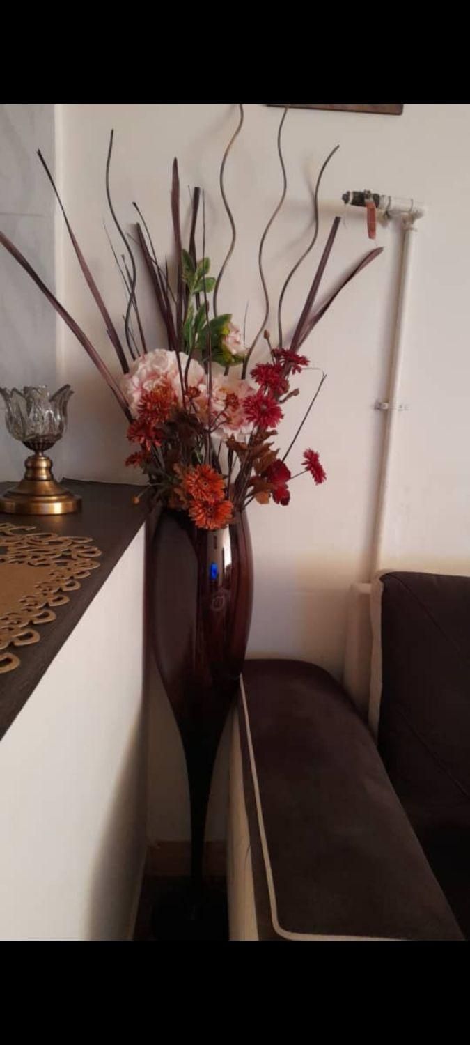 آباژور و گل گلدان|چراغ خواب و آباژور|کازرون, |دیوار