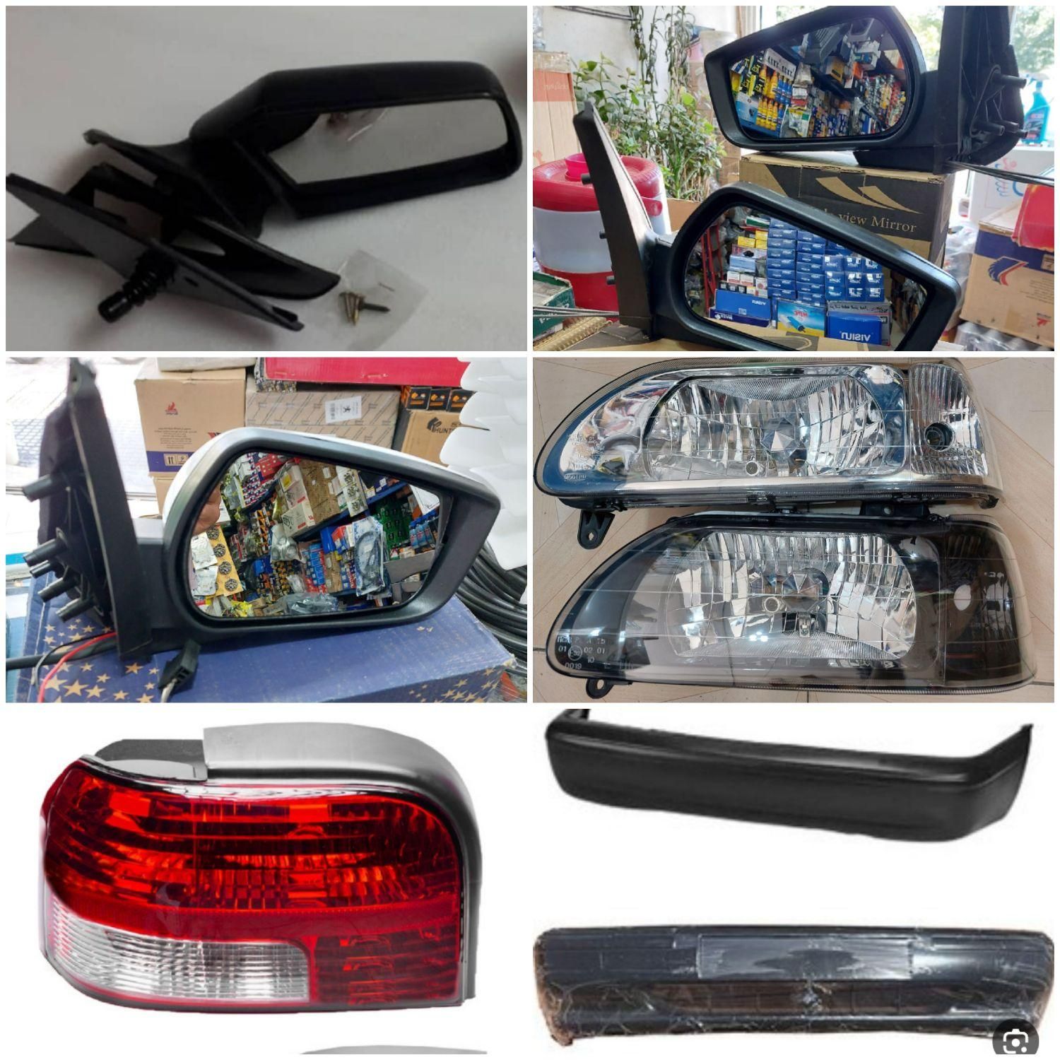 آینه بغل پراید پژو ۴۰۵ پارس/چراغ جلو/خطر عقب/ سپر|قطعات یدکی و لوازم جانبی|اصفهان, اندوان|دیوار