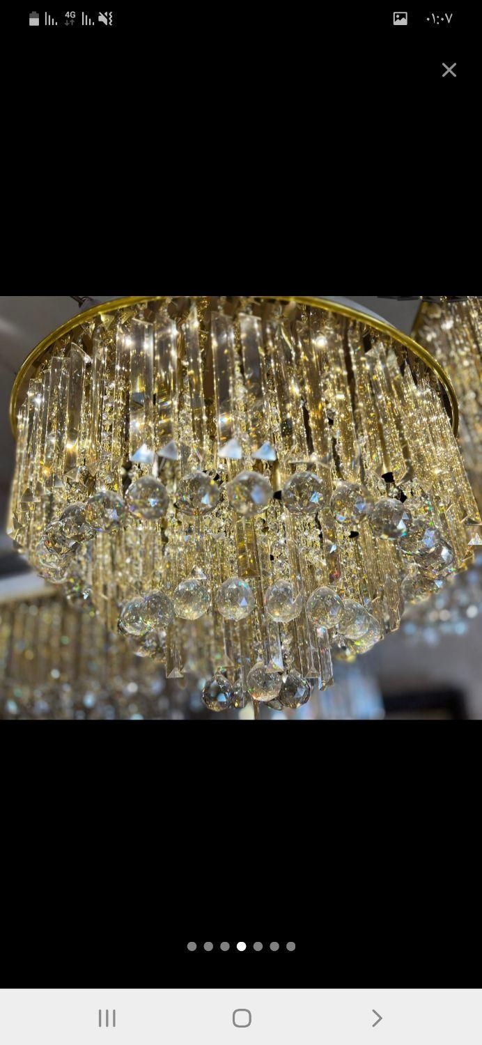 لوستر ۵۰ گردسقفی  با نصبب و اقساط ۶ ماهه|لوستر و چراغ آویز|اراک, |دیوار