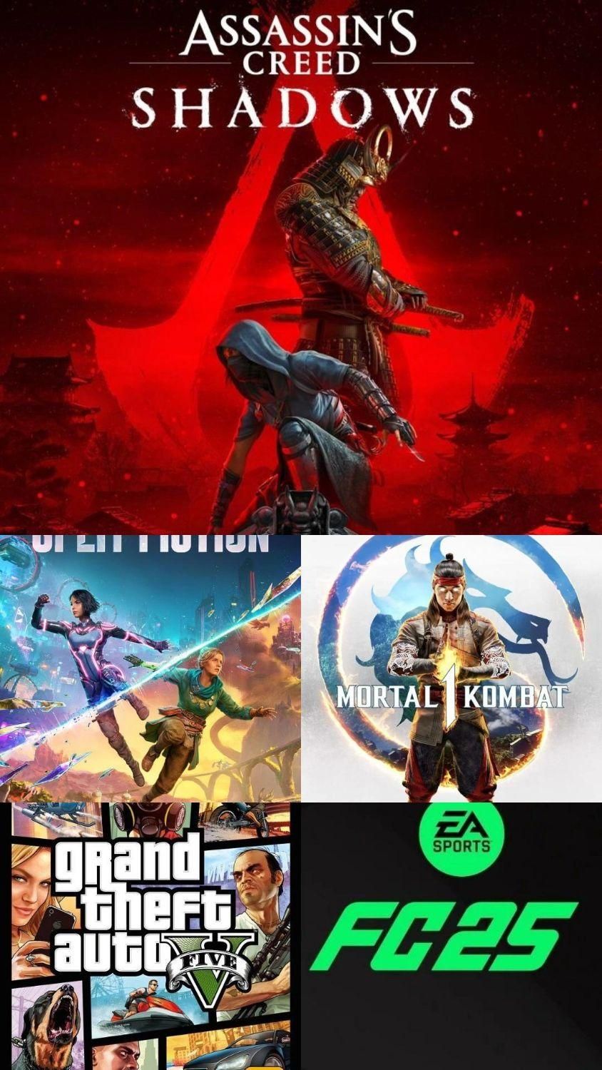 فول گیم سه ساعته ps5،ps4|کنسول، بازی ویدئویی و آنلاین|شیراز, گل سرخ|دیوار