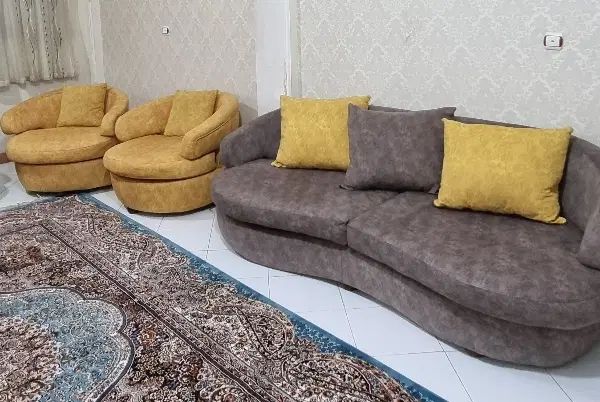 مبل کم کارکرد هشت نفره|مبلمان خانگی و میز عسلی|رشت, معلم|دیوار