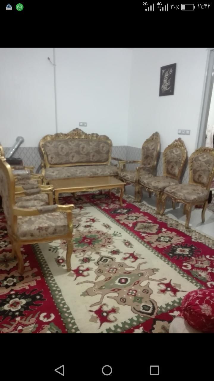 مبل سلطنتی 9نفره|مبلمان خانگی و میز عسلی|شیراز, ماه فیروزان|دیوار