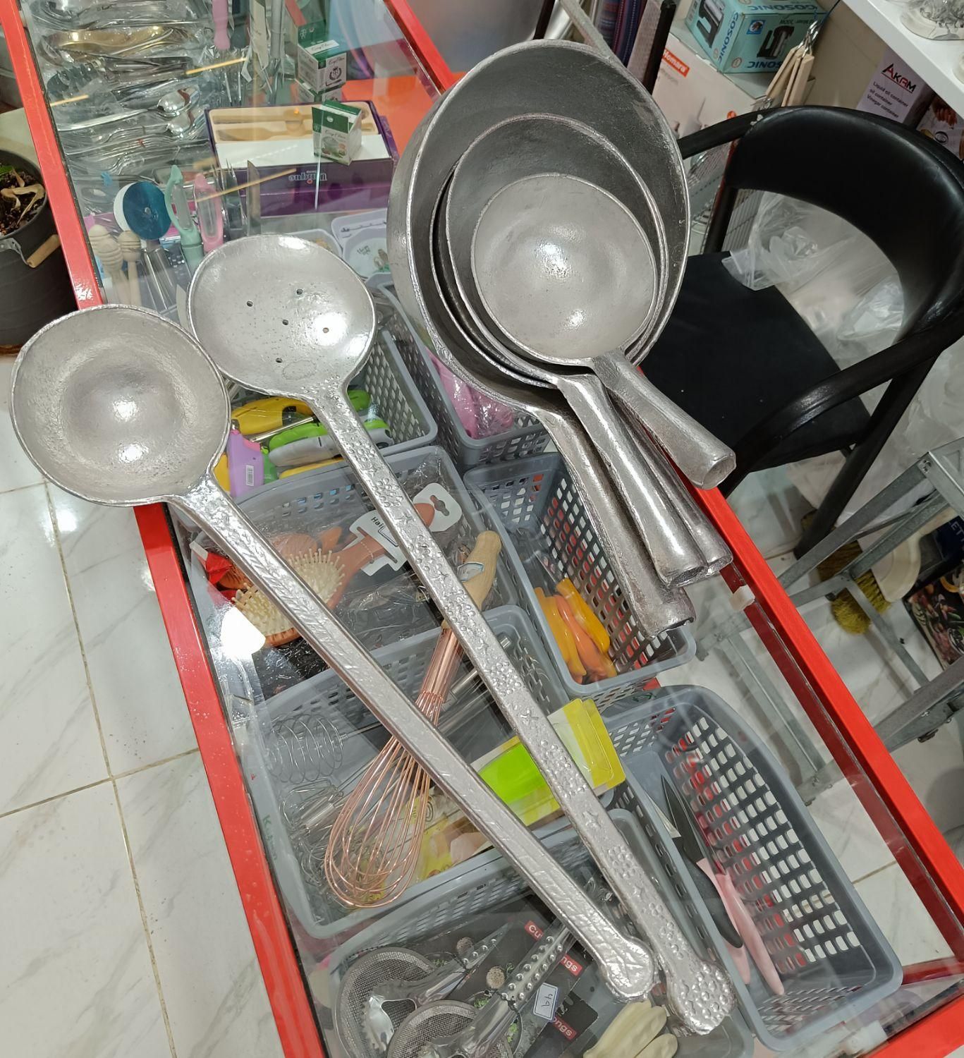 آبگردان کفگیر ملاقه جنس روحی|ظروف پختوپز|ورامین, ورامین|دیوار