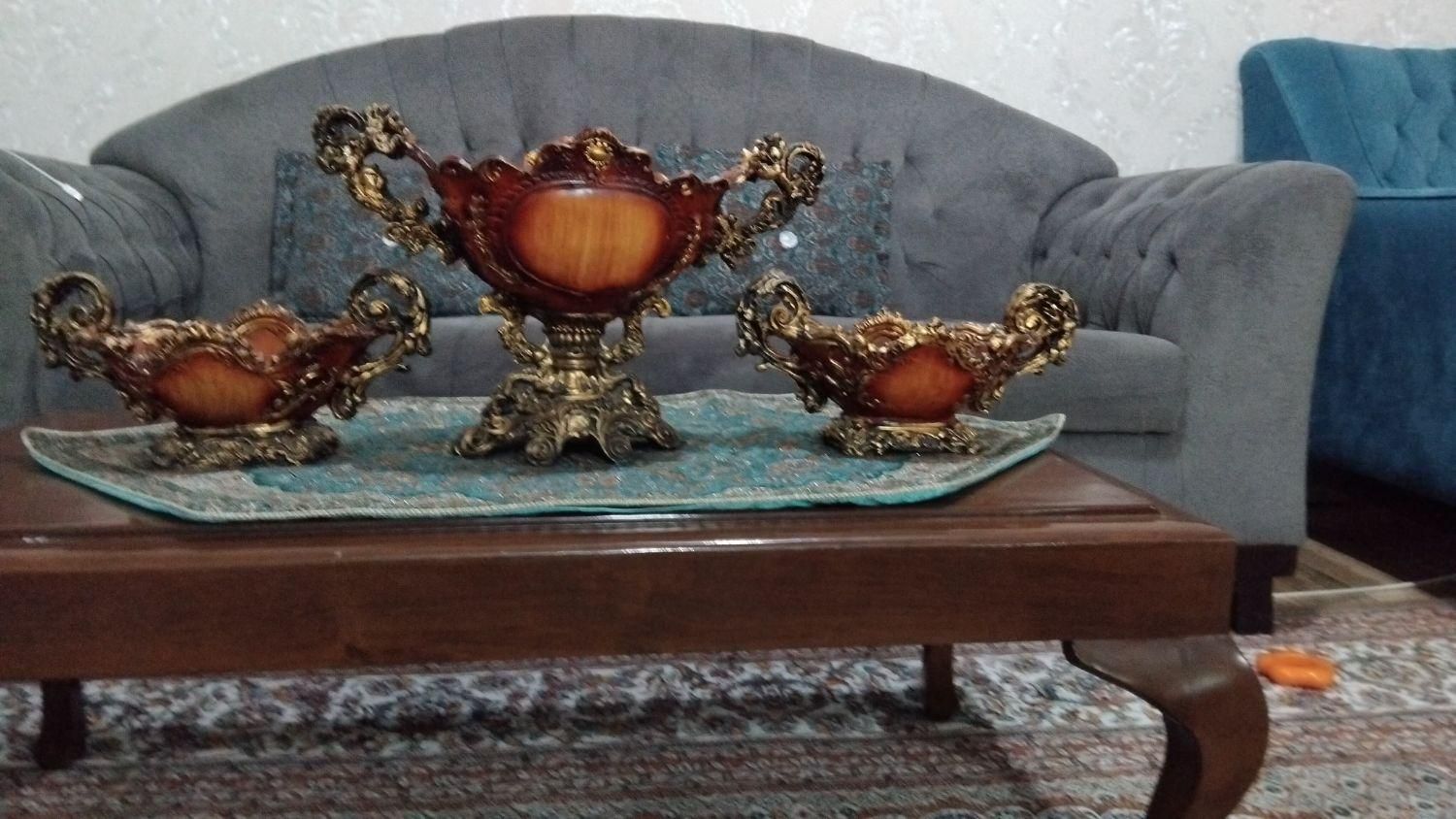میوه خوری کشکول همراه با دو عدد شکلات خوری ست|ظروف سرو و پذیرایی|اردبیل, |دیوار