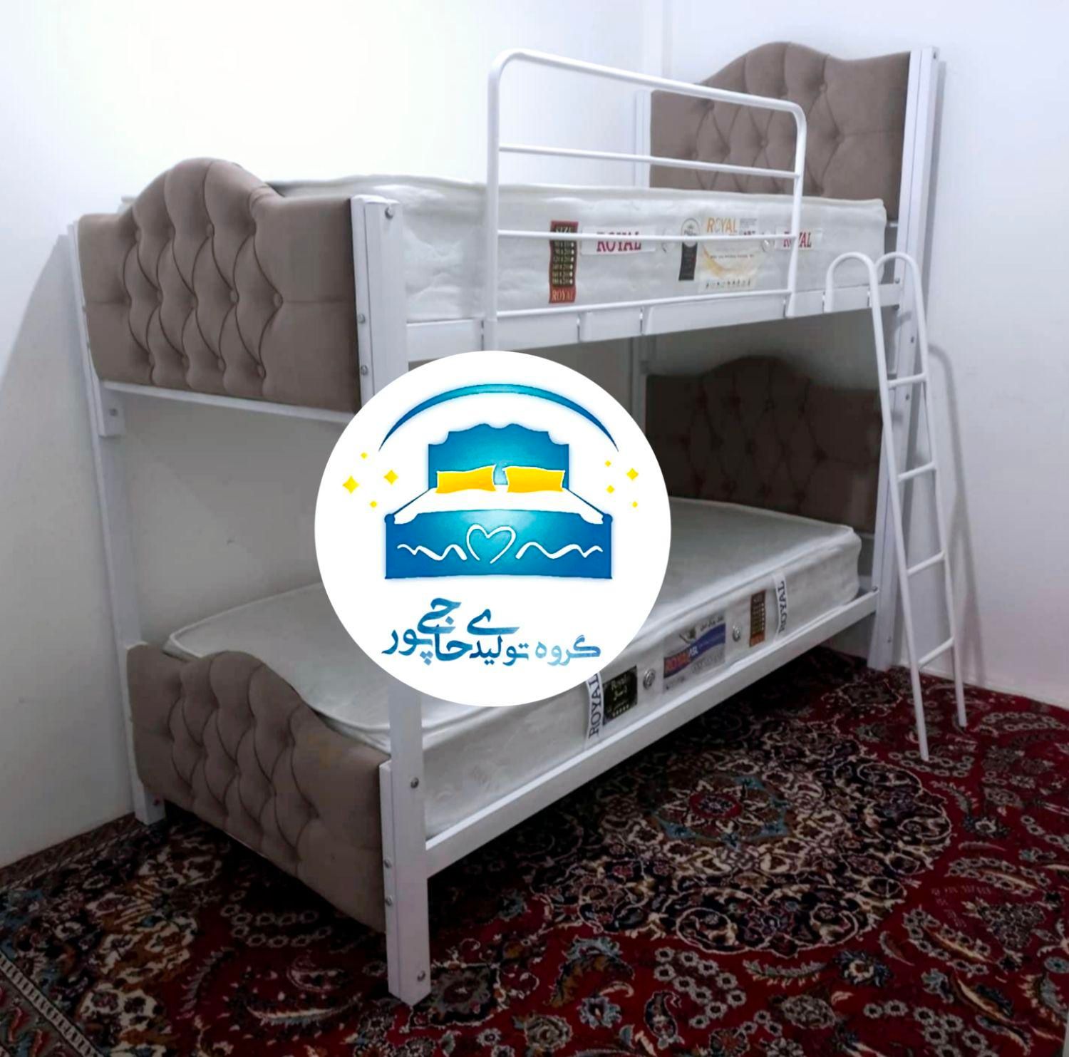 تخت خواب دو طبقه حاجی پور(تختخواب۲دوطبقه)تشک اتیکس|تخت و سرویس خواب|مشهد, حسین‌آباد|دیوار