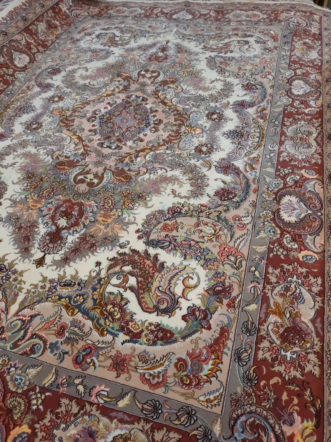 ازبافنده وشرایطی فرش دستباف جفت9متر موج مهر تبریز|فرش|کرج, فاز ۱ مهرشهر|دیوار