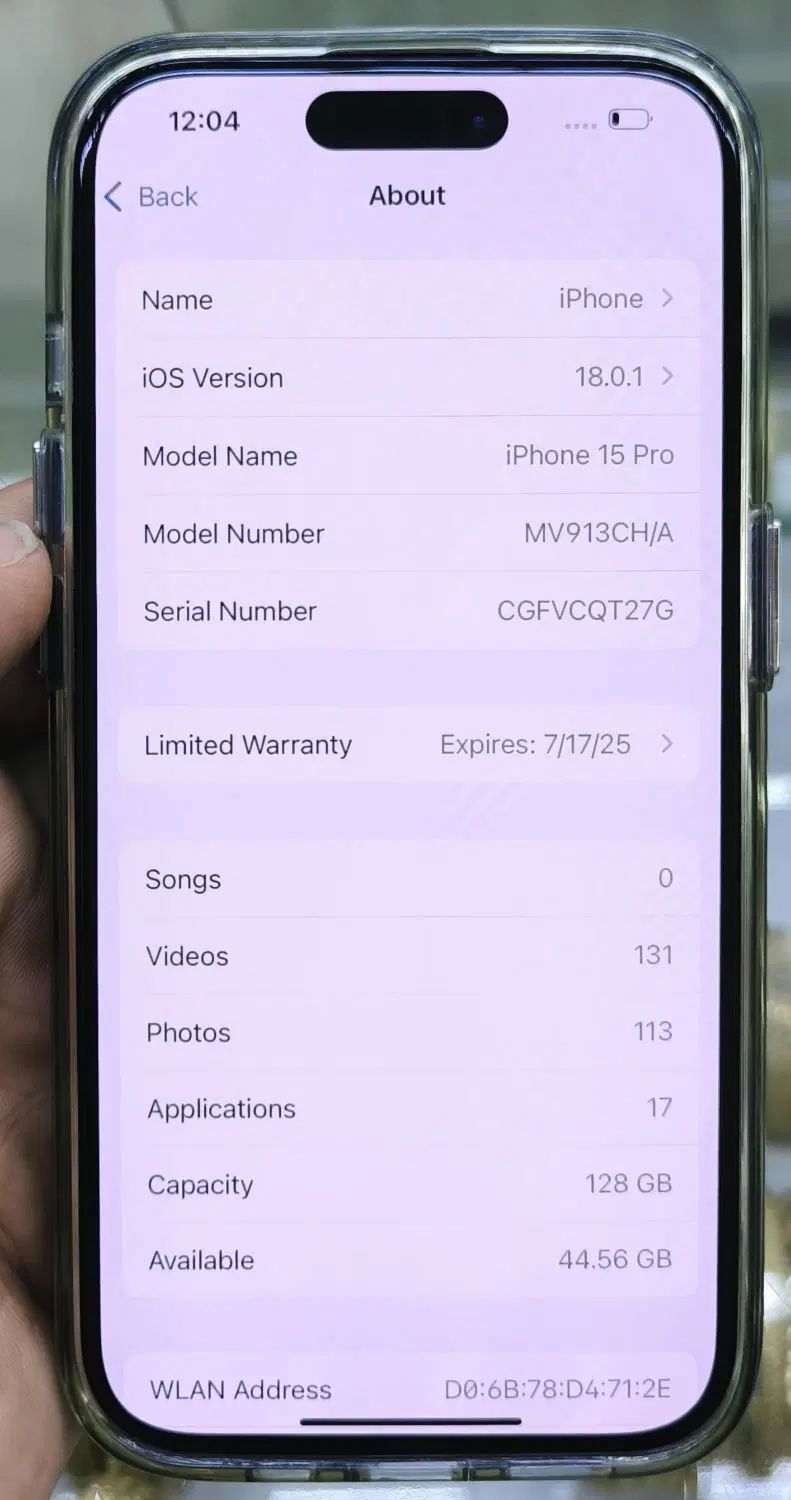 اپل iPhone 15 Pro با حافظهٔ ۱۲۸ گیگابایت|موبایل|سبزوار, پامنار|دیوار
